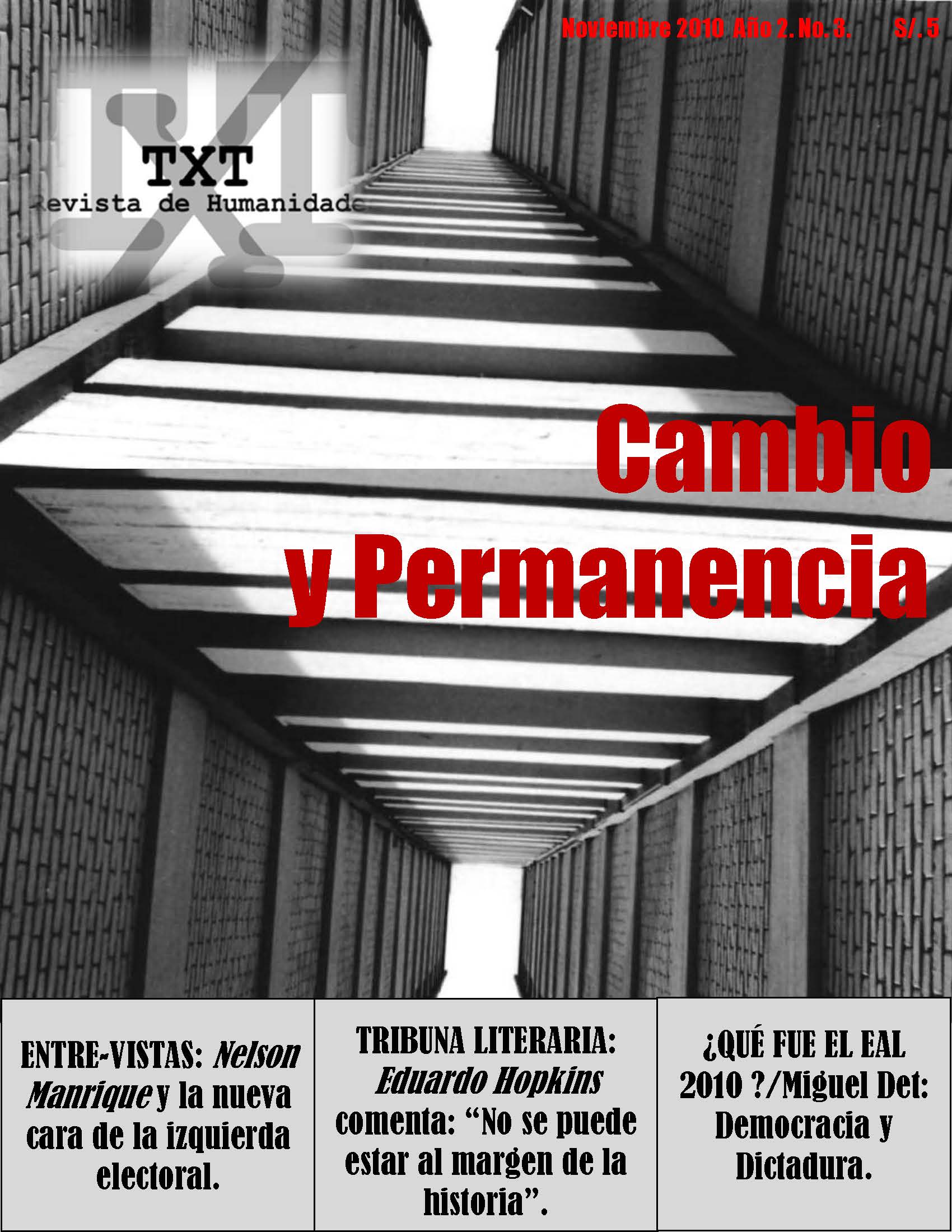 Portada de TXT 3. Humanidades (2010)
